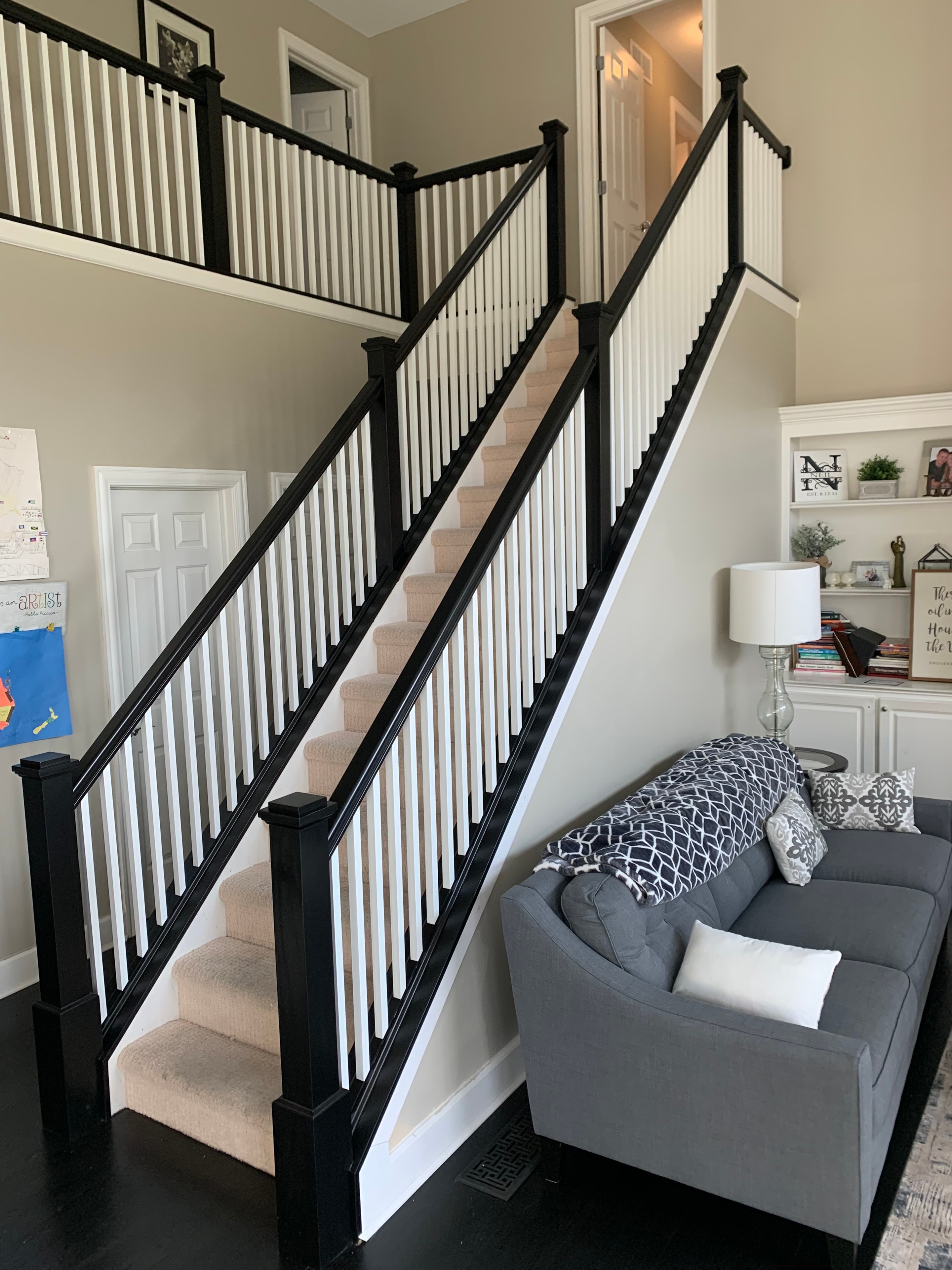 Freshly painted interior room with clean modern finish